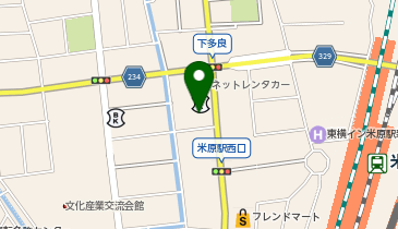 Agu hair tiele米原店の地図画像