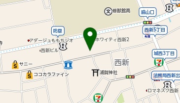 Agu hair atena 西新店の地図画像