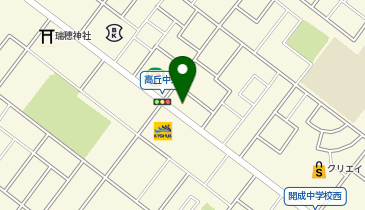 Agu hair peace高丘店の地図画像