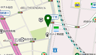 Agu hair tio五橋店の地図画像
