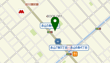Agu hair viz旭川永山店の地図画像