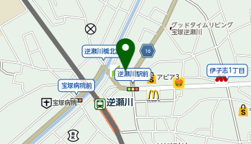 Agu hair sun逆瀬川店の地図画像