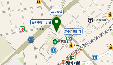 Agu hair equal 新小岩店の地図画像
