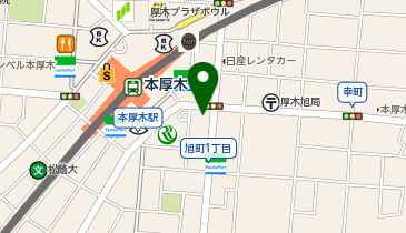 Agu hair central本厚木店の地図画像