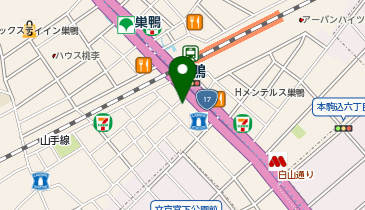 Agu hair rent 巣鴨店の地図画像