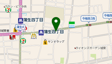 Agu hair lodge蒲生四丁目駅前店の地図画像