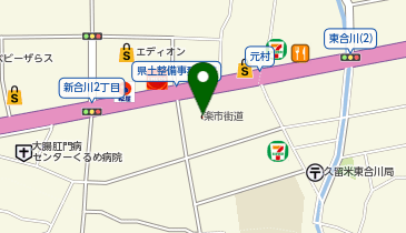 CODE.LINE久留米店の地図画像