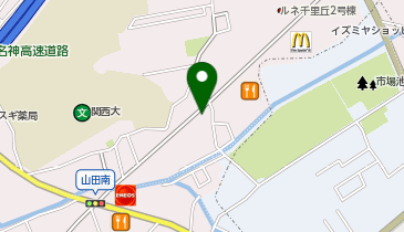 Agu hair luminous千里丘イズミヤ前店の地図画像