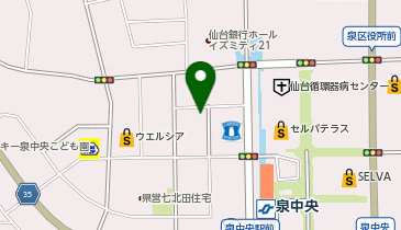 Agu hair tiara 泉中央店の地図画像