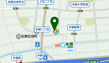 Agu hair zip本郷店の地図画像
