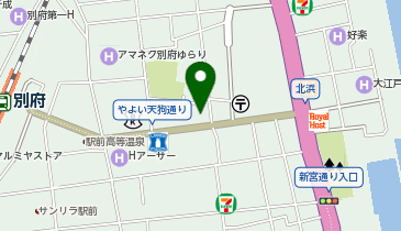 Agu hair yell 大分別府駅前通り店の地図画像