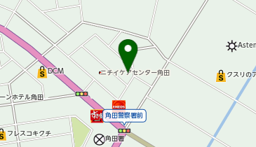 Agu hair villa 角田2号店の地図画像