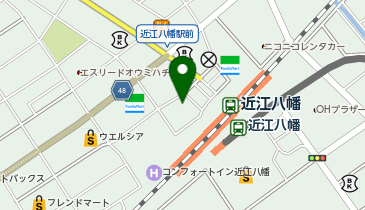 Agu hair cherie 近江八幡店の地図画像