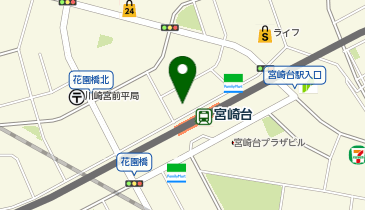 Agu hair life 宮崎台駅前店の地図画像