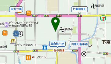 CS made by SHACHU 京都店の地図画像