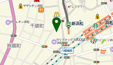 Agu hair mint新浜松駅前の地図画像