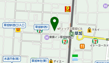 Agu hair aimer草加店の地図画像