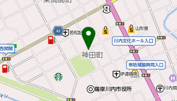 Agu hair chivas薩摩川内店の地図画像