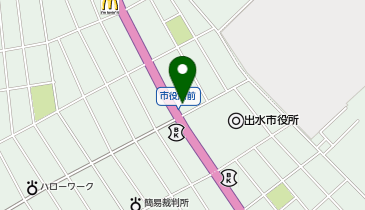 Agu hair coast出水店の地図画像