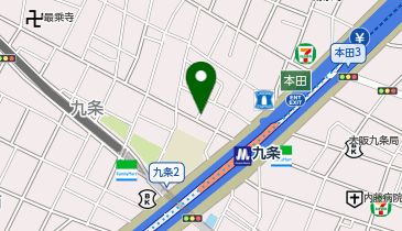 Agu hair juno九条店の地図画像