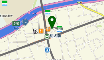 Men&rsquo;s hair salon First 明大前店の地図画像