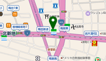 Agu hair soyon梅田店の地図画像