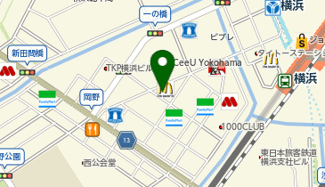 benji 横浜店の地図画像