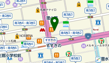 Agu hair living 札幌店の地図画像