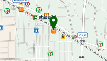 メンズサロン FADE&LINE 武蔵新城店の地図画像