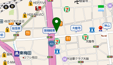 Agu hair chocolat梅田2号店の地図画像