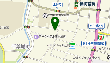 Agu hair dio熊本上通店の地図画像