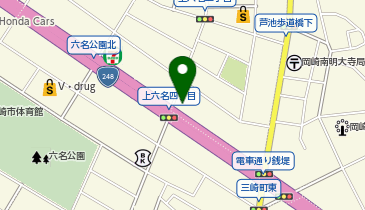 Agu hair bond 六名店の地図画像