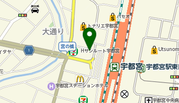 Agu hair turner宇都宮店の地図画像