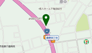 Agu hair novel 桑野店の地図画像