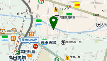 Agu hair arrows高田馬場店の地図画像