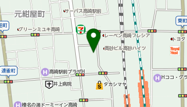 Agu hair livre 高崎1号店の地図画像