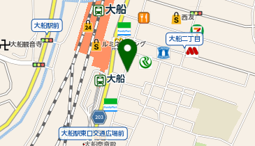 Agu hair ferry 大船店の地図画像