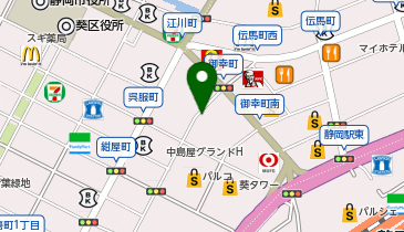 BLEACHi 静岡店の地図画像