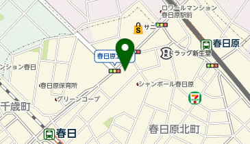 Agu hair sup春日原店の地図画像