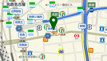 MEN&rsquo;S HAIR BLEACHi 名駅店の地図画像