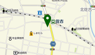 Agu hair mohne 徳島佐古ハローズ前店の地図画像