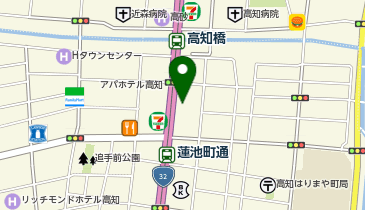 Agu hair hearts 高知店の地図画像