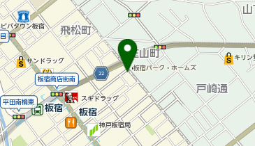 Agu hair amo 板宿店の地図画像
