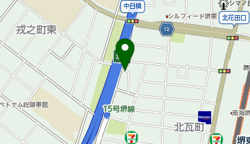 Agu hair aura 堺東店の地図画像