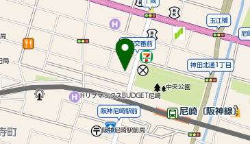 Agu hair bliss阪神尼崎駅前店の地図画像