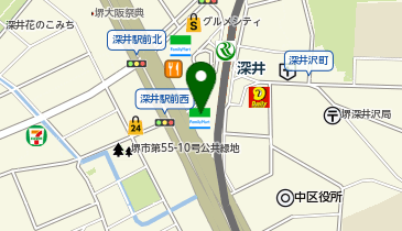 Agu hair moon大阪深井店の地図画像