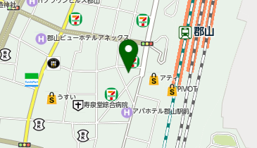 Agu hair roaig 郡山店の地図画像