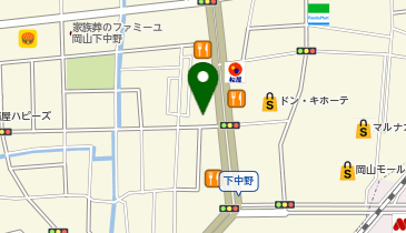 Agu hair sourire岡山下中野店の地図画像