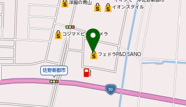 Agu hair ellen 佐野店の地図画像