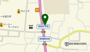 Agu hair hike佐久3号店の地図画像